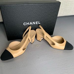 CHANEL slingback pumps